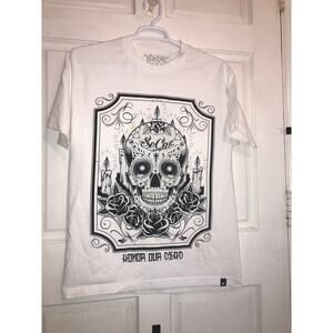 HONOR OUR DEAD Tee Shirt Men's XL White W/ Graphic Logo Short Sleeve